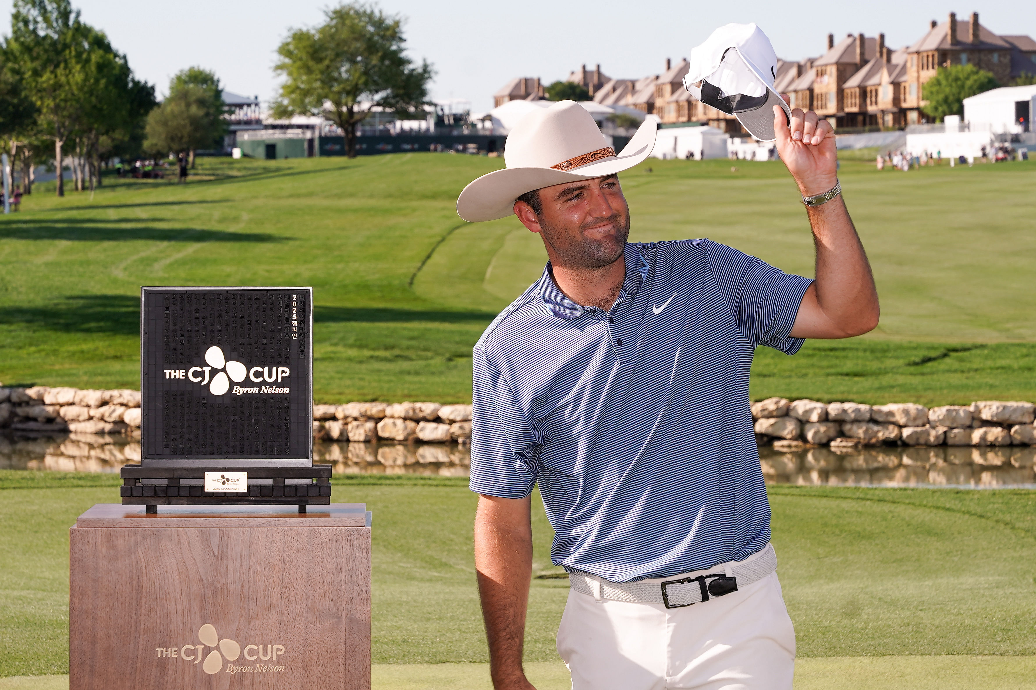 Scottie Scheffler in the CJ CUP Byron Nelson - Final Round - Source: Imagn